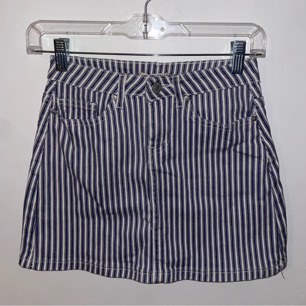Sky and Sparrow Striped Skirt